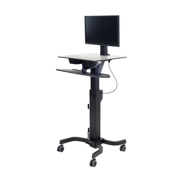 WorkFit-C シングル見せびらかすLD 昇降式ワークステーション 黒いこと 24in（11．3kg）まで VESA標準尺度相応う 24-215-085 1箱