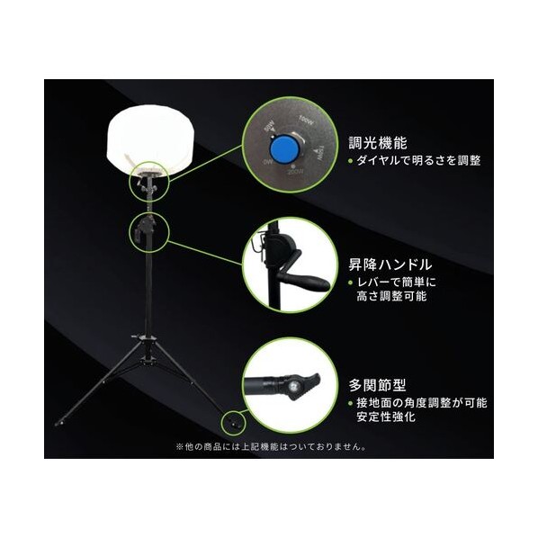 シャインボール（200Wタイプ･28000lm）三脚強化型 BL00A030S 1台