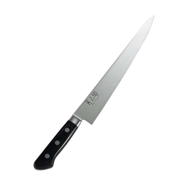 角三郎 ハイカーボン10A ツバ付パッカー柄 筋引 24cm 1251940