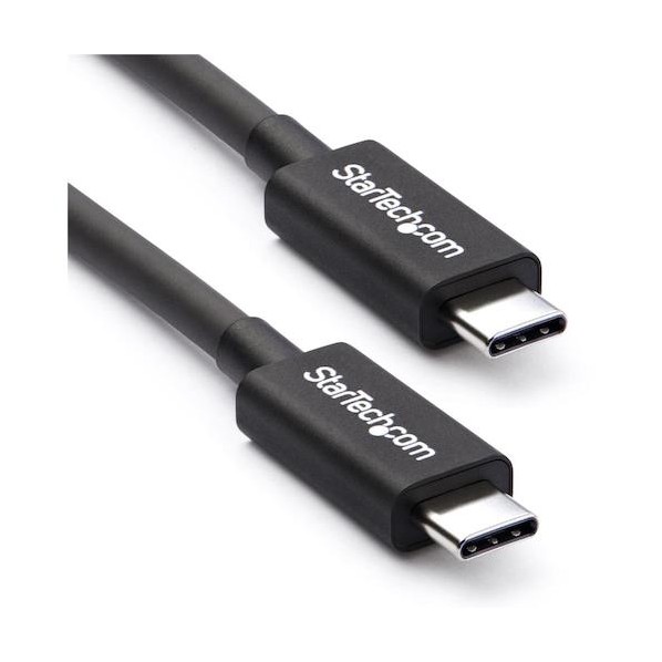 Thunderbolt 3 有線テレビ/2m/USB-C, DP取り替えっこ/20Gbps/黒いこと TBLT3MM2M 1本