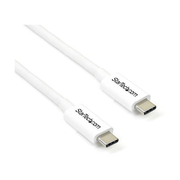 Thunderbolt 3 有線テレビ/2m/USB-C, DP取り替えっこ/20Gbps/白いこと TBLT3MM2MW 1本