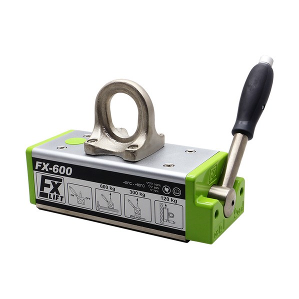 リフティングマグネット FX 600 標準尺度手合い 吊上収容能力鋼板 600kg FX 600