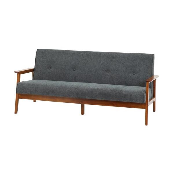 厚手ファブリックソファ ミート 3P GY 71736｜DIY FACTORY ONLINE SHOP