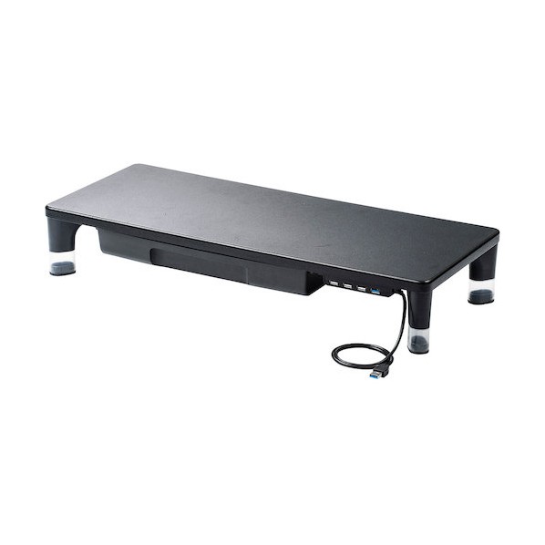 サンワサプライ USBハブ 引出し付机上ラック MR-LC805BK 1台