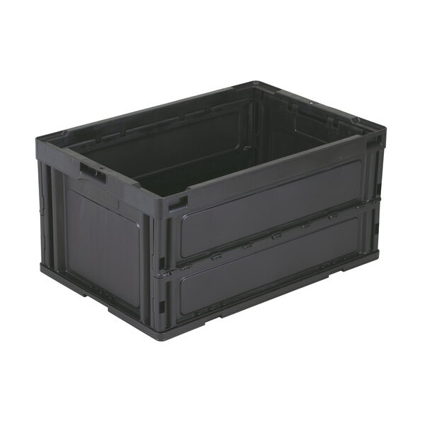 岐阜プラスチック工業 折りたたみコンテナー CB-S76NR黒 黒 CBS76NR RR BK 0