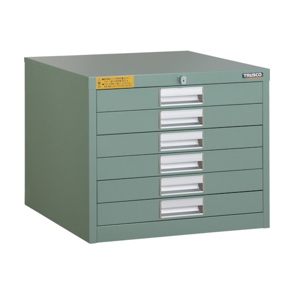 トラスコ(TRUSCO) LVE型キャビネット500X550XH420引出6段 LVE-425｜DIY FACTORY ONLINE SHOP