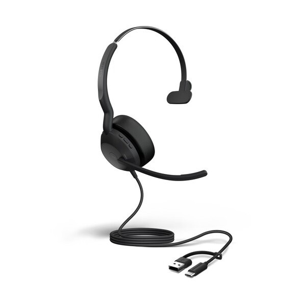 Bluetooth/USB 片耳ヘッドセット Jabra Evolve2 50 MS Mono USB C/A 25089-899-799