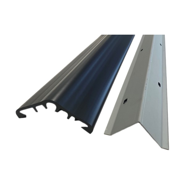 SCL型直角コーナー用コーナーガード 当板付き SCL-0090V 長さ2m 黒 ブラック 6300053599 1個