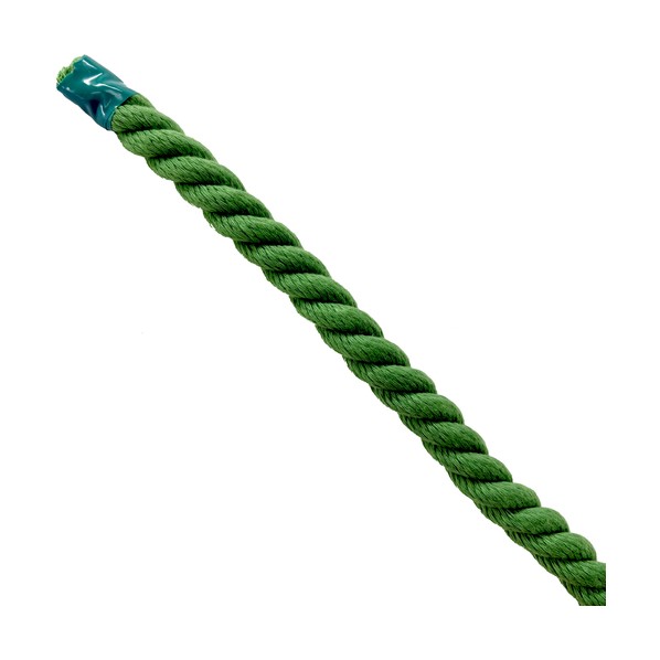※法人専用品※グリーンクロス エステルスパンカラーロープ 緑 12mm&times;200m 緑 6300063342 1巻｜DIY FACTORY ONLINE SHOP