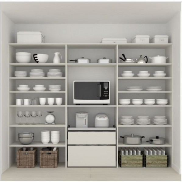 南海プライウッド キッチンパネル収納 フリモ 7.5尺 ブライトウォールナット AC000224IJ 1セット|DIY FACTORY ONLINE SHOP