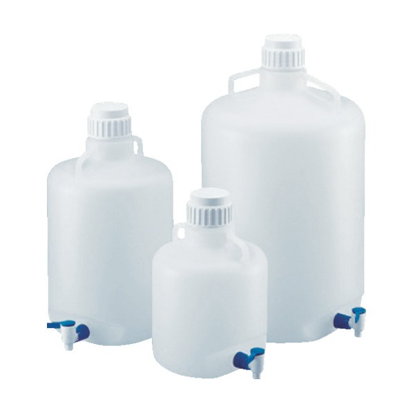 TARSONS 大型瓶 ストップコック付 LDPE製 50L 584400 1点