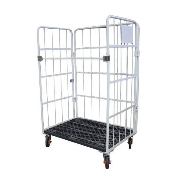 ※法人専用品※フジテックス カゴ台車 スーパーFXカーゴ W1100&times;D800&times;H1700mm アイボリー 5313225004 0｜DIY FACTORY ONLINE SHOP