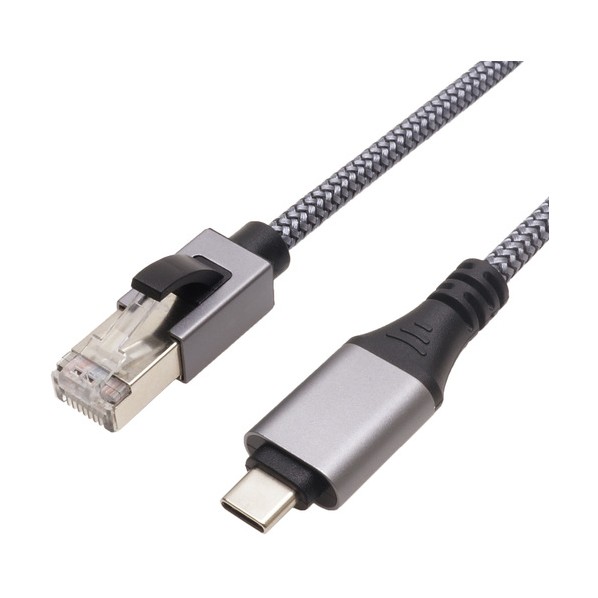 USB Type-C-イーサネット変換ケーブル カテゴリー6 10m CR100-052SM
