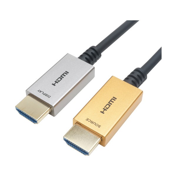 グラスファイバー HDMI有線テレビ 30m ゴールド/しろがね色 HH300-078GSB