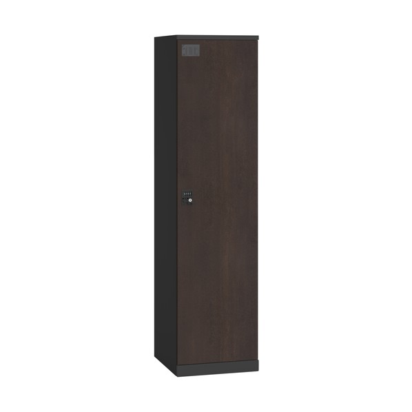 ※法人専用品※イトーキ ロッカー クローレ1人用 木目ダイヤルタイプ ブラック HCE-4511WF-82 0|DIY FACTORY ONLINE SHOP