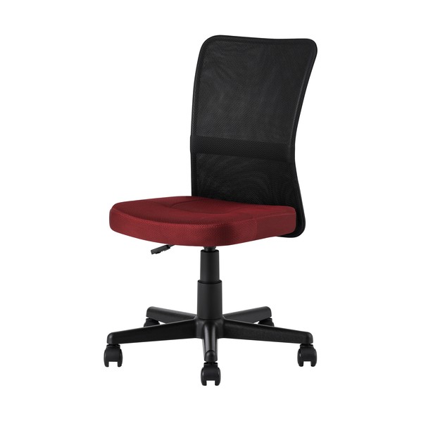 108501 メッシュバックチェア ボルドーワイン OFC-MBR-R