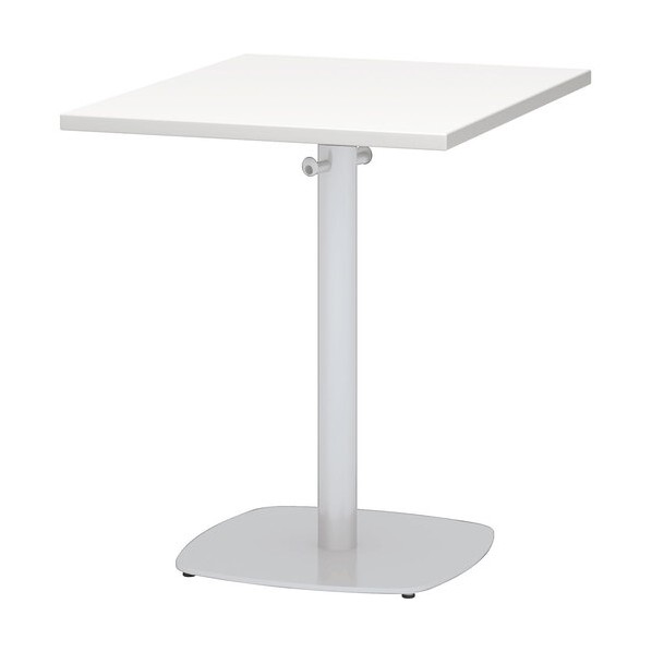 ※法人専用品※アイリスチトセ カフェテーブル ホワイトベース脚 スクエア天板 W700XD800XH720 ホワイト CAFT-B1-K7080-MW-W 0｜DIY FACTORY ONLINE SHOP