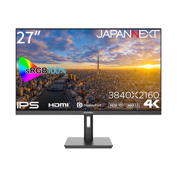 デスクワークモニター 4K･HDR対応 27インチ JN-IPS2709UHDR