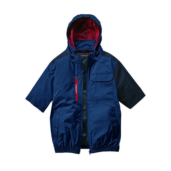 空調服半袖ブルゾン ネービー LLサイズ LL ネービー 74370-011-LL