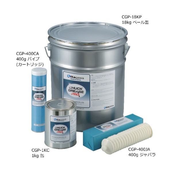ファスナー潤滑油 CHUCK GREASE PRO 400g煙管 （薬莢） CGP-400CA 1本