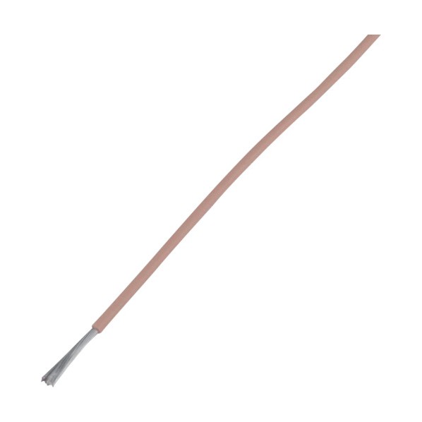UL難燃架橋ポリエチレン絶縁電線 茶 610m UL3265 AWG24 BR-610M