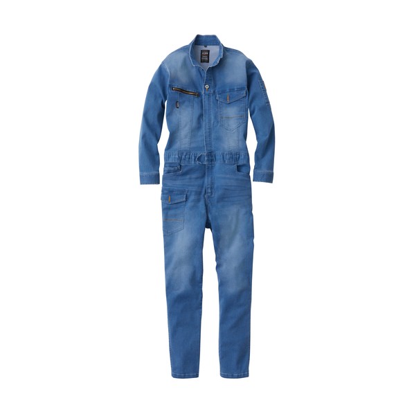 2082-20 つなぎ ライトインディゴ L L ライトインディゴ 2082-20-556-L|DIY FACTORY ONLINE SHOP