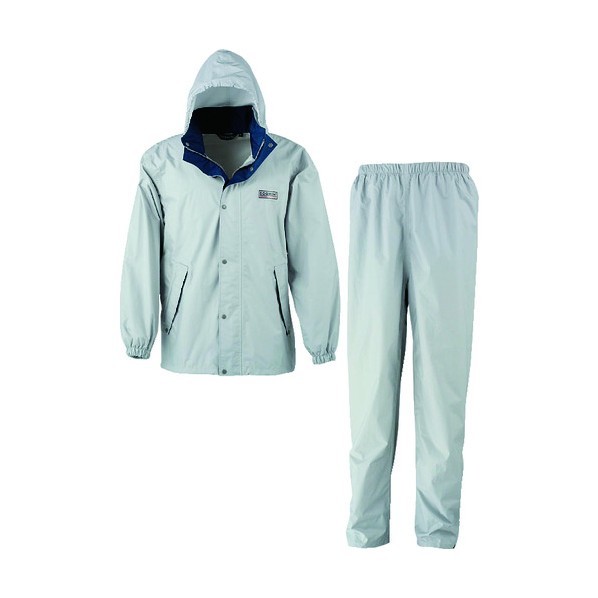 カジメイク  7250474L エントラントレインスーツ２　サックス　４Ｌ 楽天市場】カジメイク エントラントレインスーツ2サックス4L1着