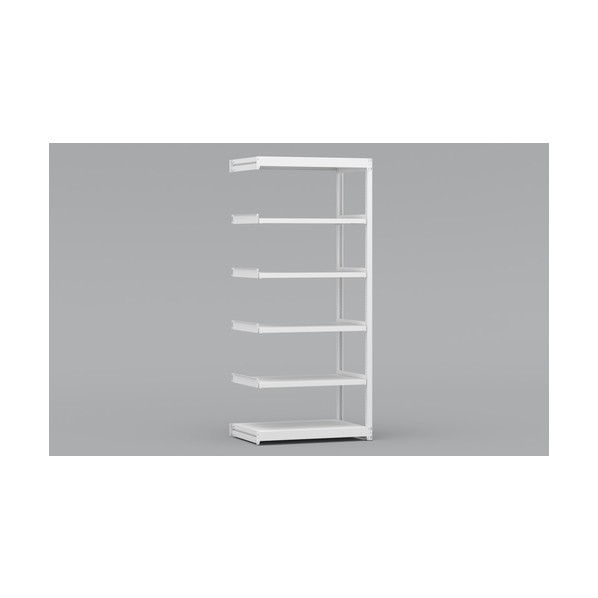 ※法人専用品※金剛 中軽量棚BLM 連結 有効5段 900×600×2100 ホワイト BLM371-606SAR 0|DIY FACTORY ONLINE SHOP