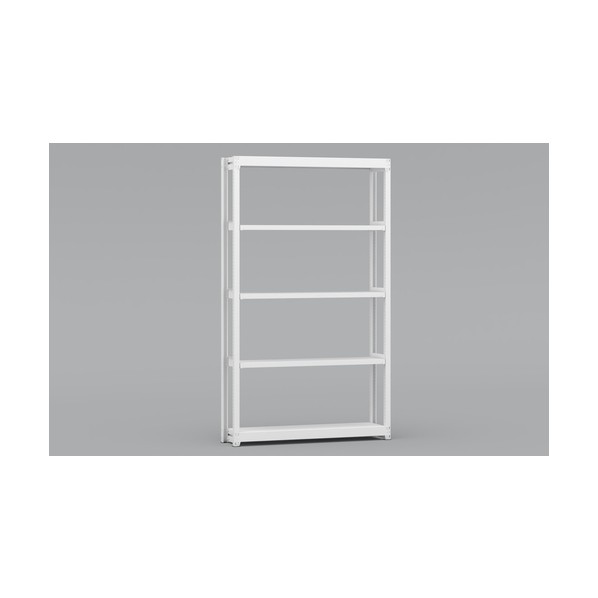 ※法人専用品※金剛 中軽量棚BLM 基本 有効4段 1200×300×2100 ホワイト BLM471-305SOR 0|DIY FACTORY ONLINE SHOP