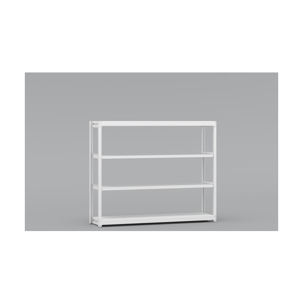 ※法人専用品※金剛 中軽量棚BLM 基本 有効3段 1800×450×1500 ホワイト BLM651-454SOR 0|DIY FACTORY ONLINE SHOP