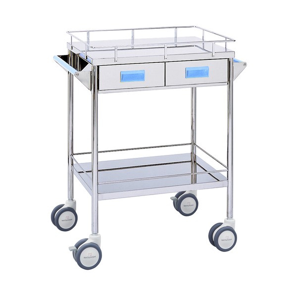 カラー回診車 引出付二段 20400000 20400000 1個|DIY FACTORY ONLINE SHOP
