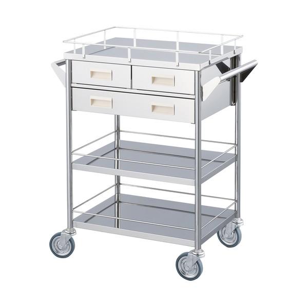 回診車 引出3コ付(三段) 23600602 23600602 1個|DIY FACTORY ONLINE SHOP