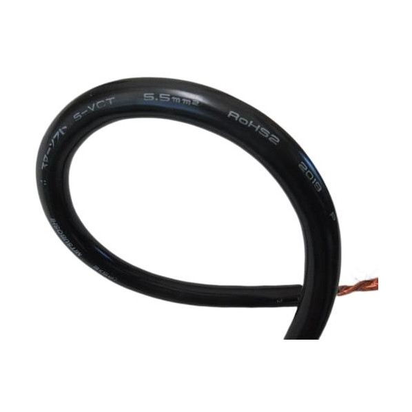 600V ビニルキャブタイヤケーブル S-VCT2CX8SQ 10M S-VCT2CX8SQ-10M 10M｜DIY FACTORY ONLINE SHOP