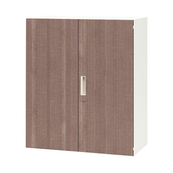 両開き書庫 CW型/扉:ショコラアッシュ 本体:せつ然たる白いこと/W899×D450×H1050 CW-0911K-WCA 1台