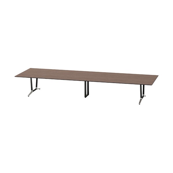 ミーティングテーブル(舟底) アドコード ADC型/天板:ショコラアッシュ 脚部:ポリッシュ/W4800×D1500 ADC4815AK-PBCA 1台|DIY FACTORY ONLINE SHOP