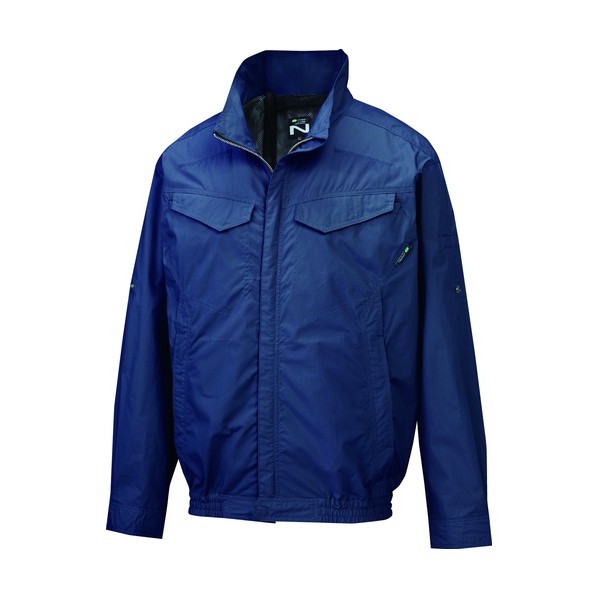 ※法人専用品※株式会社エヌ・エス・ピー NA-2163Nクールウェア長袖脇ファン(服L)ネイビー･綿･3Dエリ L ネイビー 8215850 1着｜DIY FACTORY ONLINE SHOP