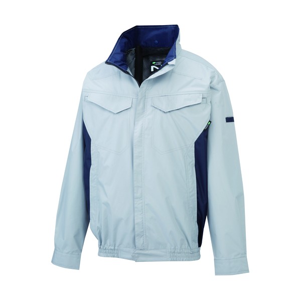 ※法人専用品※株式会社エヌ・エス・ピー NA-4163Nクールウェア長袖脇ファン(服3L)シルバー･ポリ･制電･3Dエリ 3L シルバー 8215859 1着｜DIY FACTORY ONLINE SHOP 7,958円
