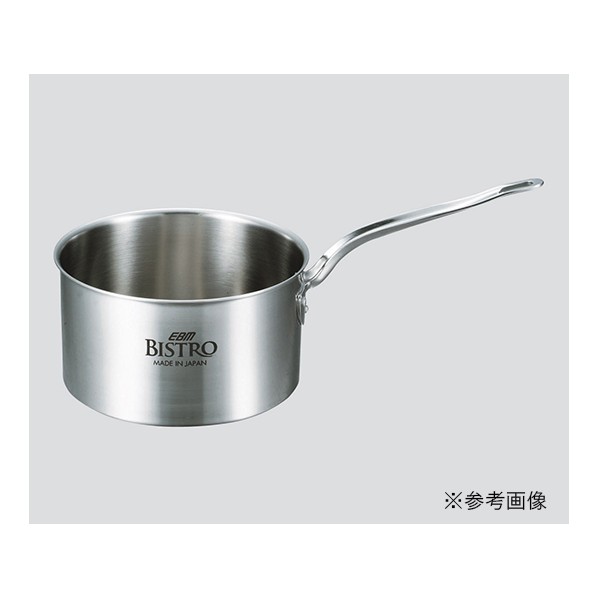 アズワン 深型片手鍋(EBM ビストロ三層クラッド) 蓋無 2.7L 3-4839-02 1点|DIY FACTORY ONLINE SHOP