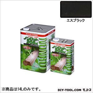 三井化学産資 ノンロット205NS色つや屋外用 14L エスブラック SG-SBL 1缶