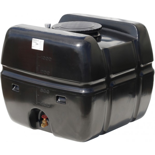 ※法人専用品※スイコー スーパーローリータンク 1000L(フタ含む)直後ばらいスリースバルブ50A付 黒いこと SLT-1000 BK+SV50A 1点