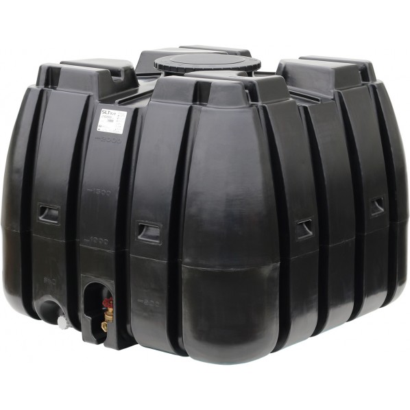 ※法人専用品※スイコー スーパーローリータンク 2000L 黒 (フタ含む) 直後ばらいスリースバルブ50A付 黒いこと SLT-2000 BK+SV50A 1点