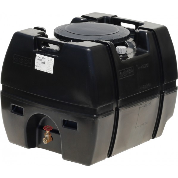 ※法人専用品※スイコー スーパーローリータンク 400L(フタ含む)直付けスリースバルブ50A付 ブラック SLT-400 BK+SV50A 1点 26,568円