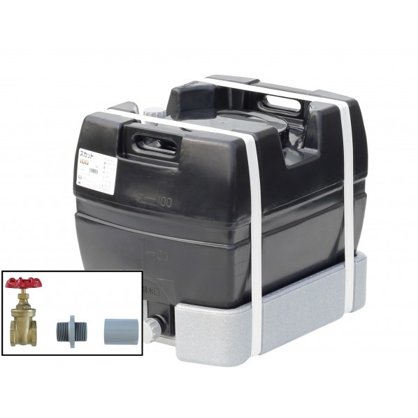 ※法人専用品※スイコー スカット100(フタ含む)ドレンバルブセット(40A)付 黒いこと SKT-100 BK+VALVE-SET40A 1点