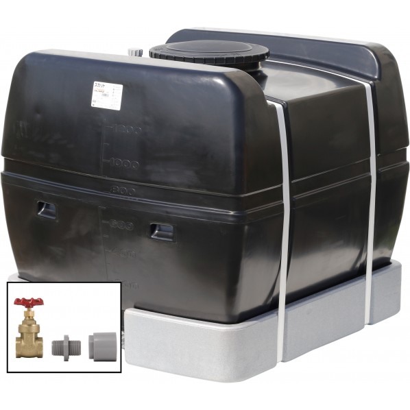 ※法人専用品※スイコー スカット1200(フタ含む)ドレンバルブセット(25A)付 黒いこと SKT-1200 BK+VALVE-SET25A 1点