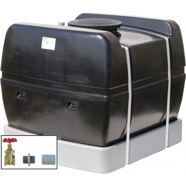 ※法人専用品※スイコー スカット1200(フタ含む)ドレンバルブセット(40A)付 黒いこと SKT-1200 BK+VALVE-SET40A 1点