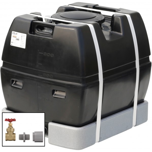 ※法人専用品※スイコー スカット300(フタ含む)ドレンバルブセット(25A)付 黒いこと SKT-300 BK+VALVE-SET25A 1点