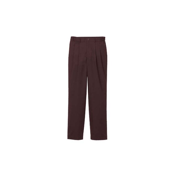 アズワン ツータックパンツ(男性用)KP001M-6 茶 4536540 LL 61-7971-14 1点｜DIY FACTORY ONLINE SHOP