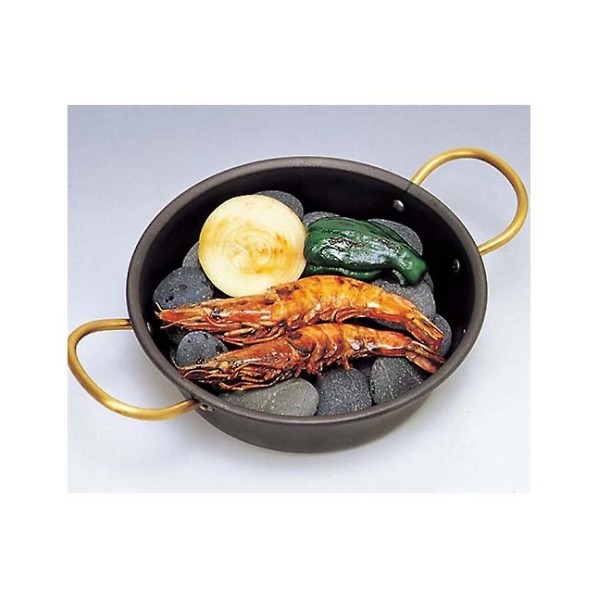 アズワン 鉄 海石鍋 15cm 両手(石無し) 5244800 61-7983-93 1点