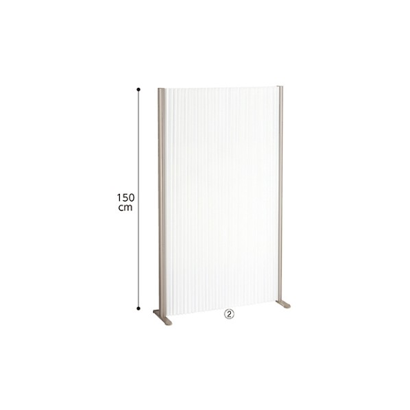アズワン アコーディオンパーティション H150cm W90cm 61-660-44-2 ホワイト 61-7320-62 1点