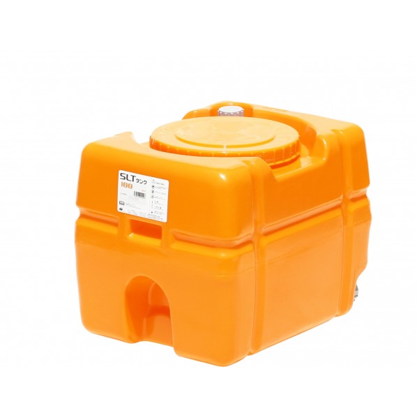 ※法人専用品※スイコー スーパーローリータンク 100L 630×480×490粍 オレンジ色 SLT-100-OR 1個